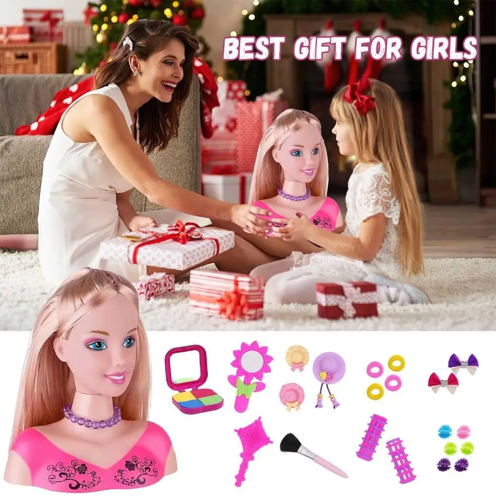 

Красивый ПВХ половина тела, прическа, наряд принцессы, набор для макияжа, укладка головы для манекена, игрушка для девочек