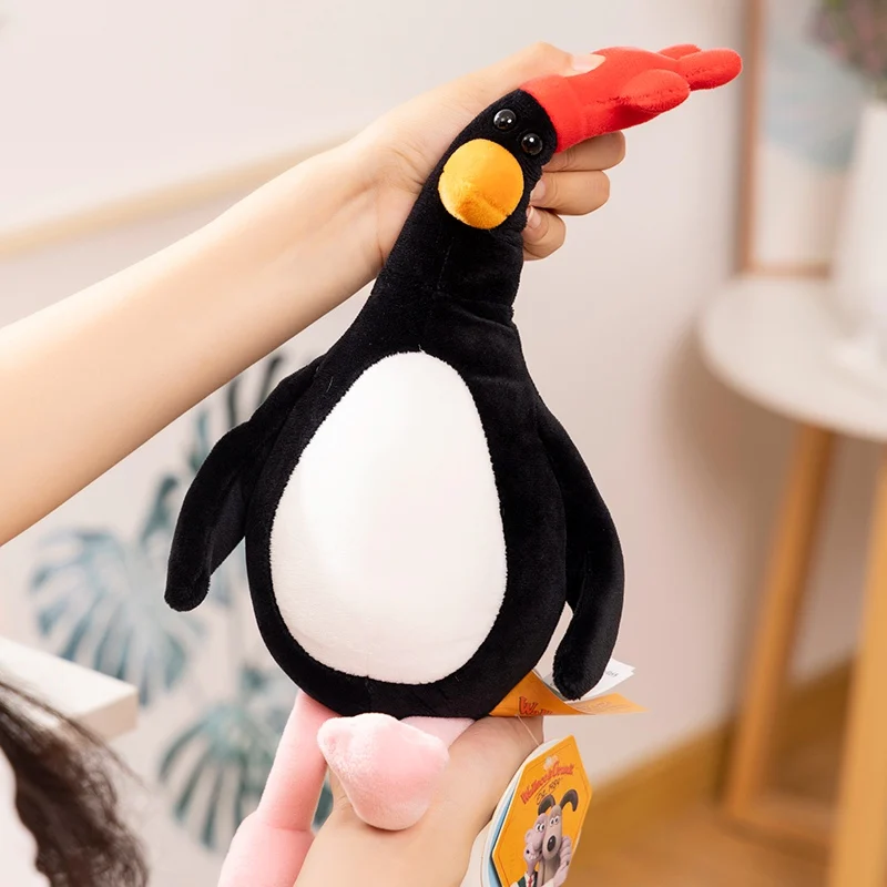 

Genuine with tags Black Penguin Plushies Bag Pendant Wallace&Gromit Doll Stuffed Animal Dog Puppy Doll Plushie Children Gift
