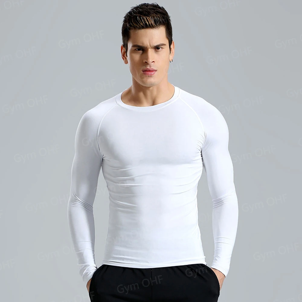 Kompression T Shirt Mann Quick Dry Lauf Gym Fitness Enge Sportswear Sommer Atmungsaktive Spinne Kurzarm T Shirt Männer 2099 – Detail 9