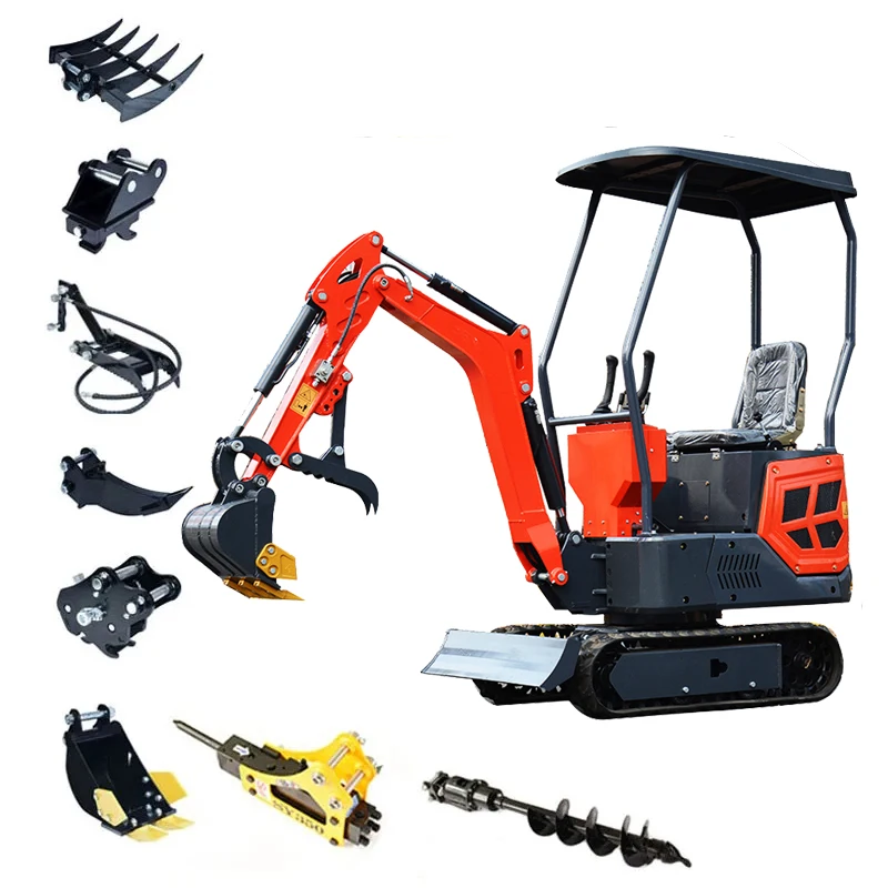 مصنع صيني مخصص 1.5 طن حفار صغير البناء حفارة زاحفة أسعار الهيدروليكية الجديدة باجر صغير للبيع