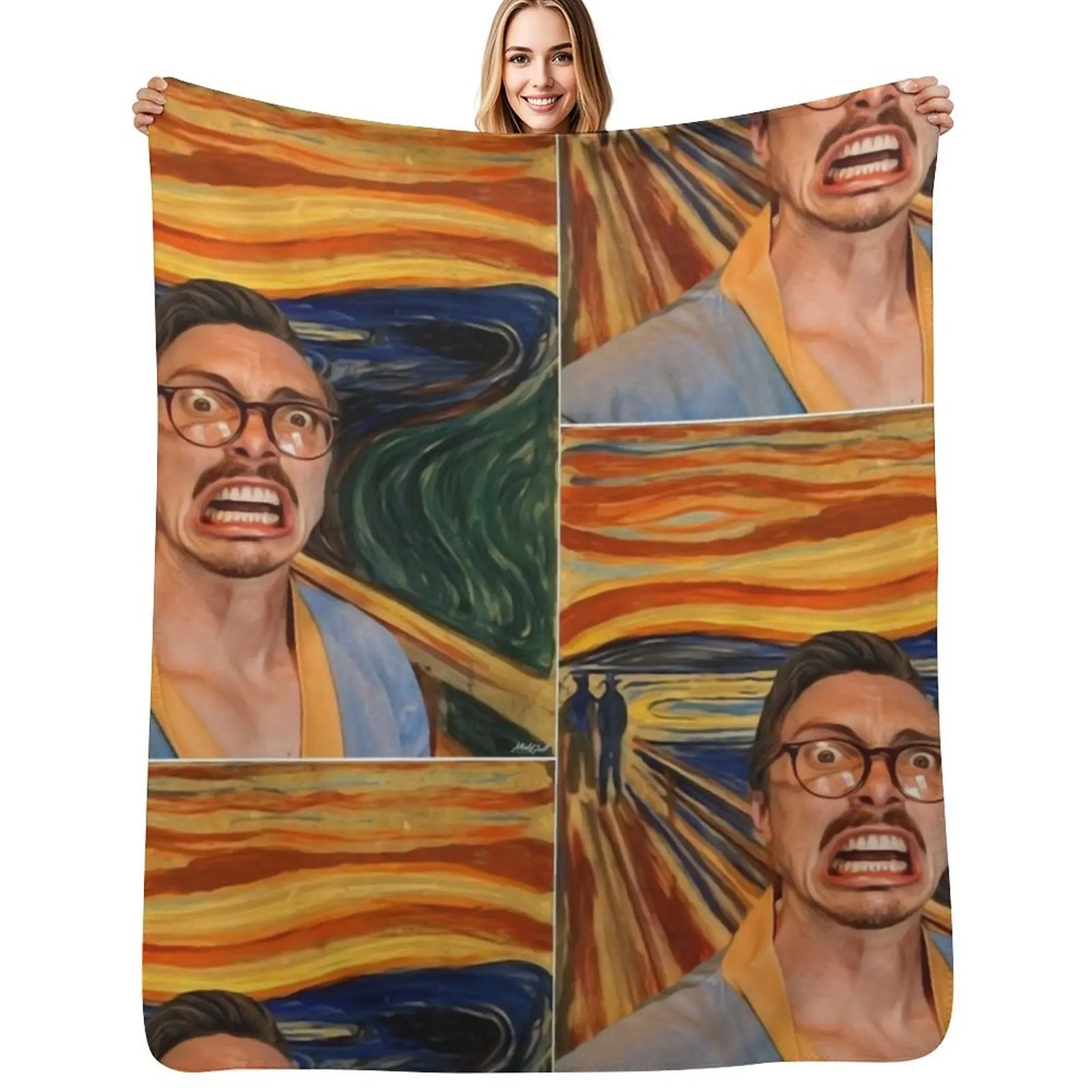 Marc Rebillet Throw Blanket Fluffy Cozy Throw Blanket for Home Decor