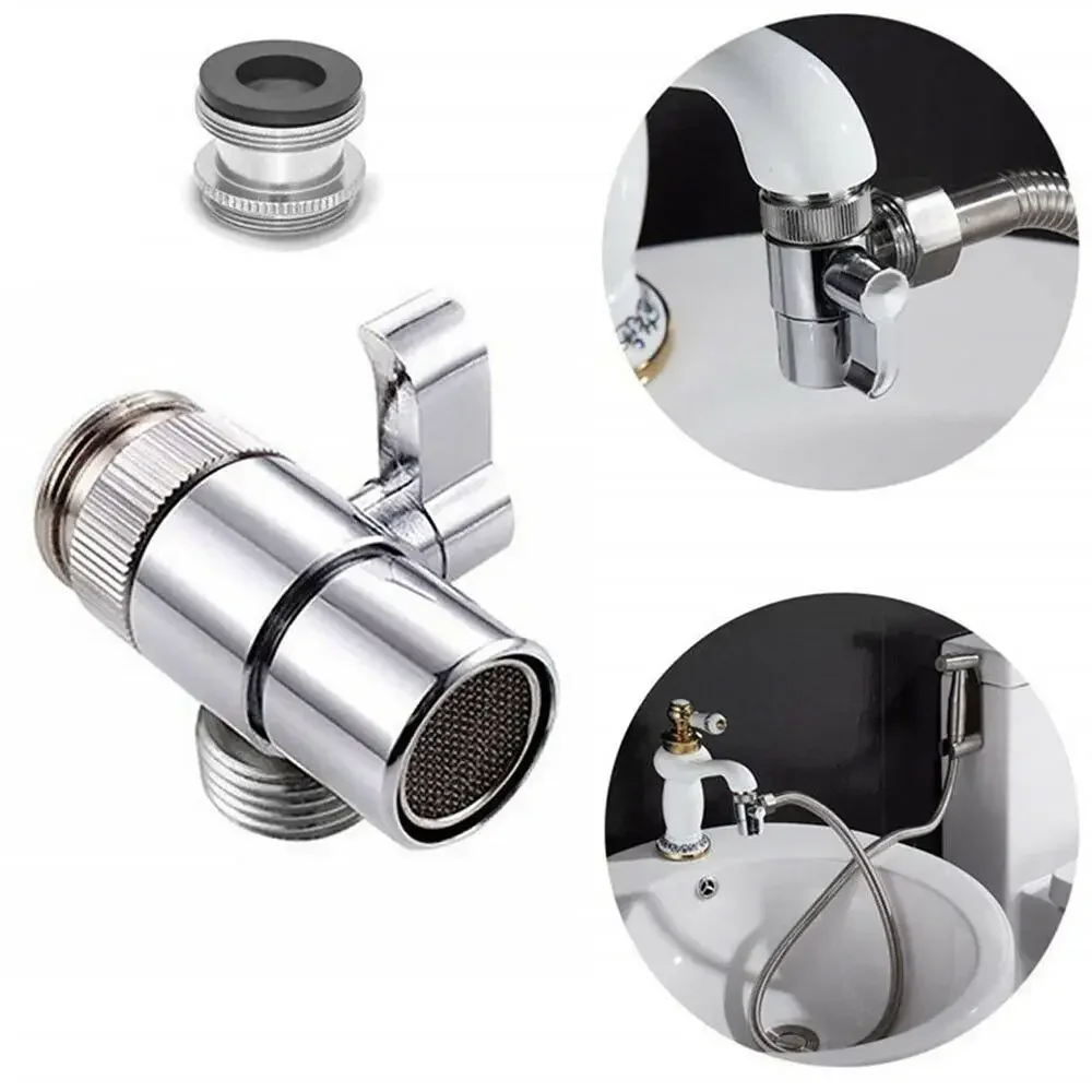 

1pcs M22/M24 Switch Faucet Adapter Kitchen Sink Splitter Diverter Valve Water Tap Connector for Toilet Bidet Shower Bathroom