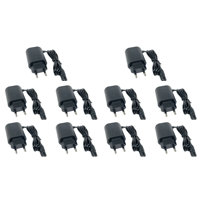 HIM-10X 12V 0.4A Caricatore da barba sostitutivo per Braun Serie S3 S5 S7 S8 S9 Adattatore per caricabatterie per rasoio elettrico Spina UE