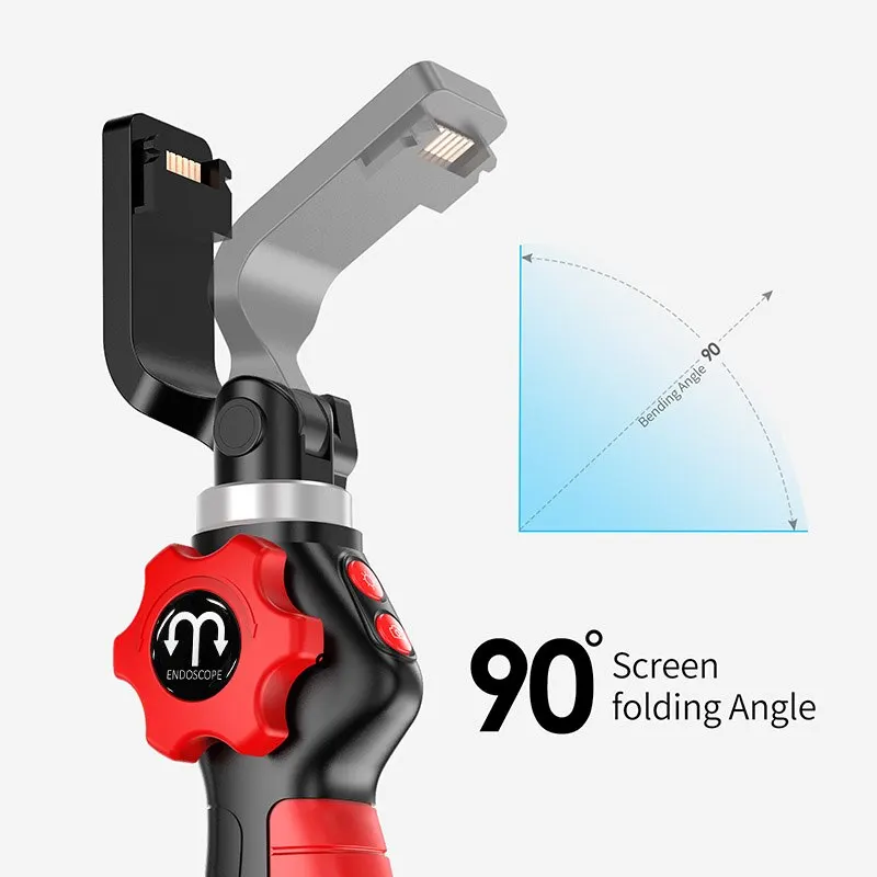 양방향 관절 보어스코프 산업용 내시경, 8mm 6.5mm 관절 스네이크 카메라, 조명 포함, PC IOS 안드로이드용