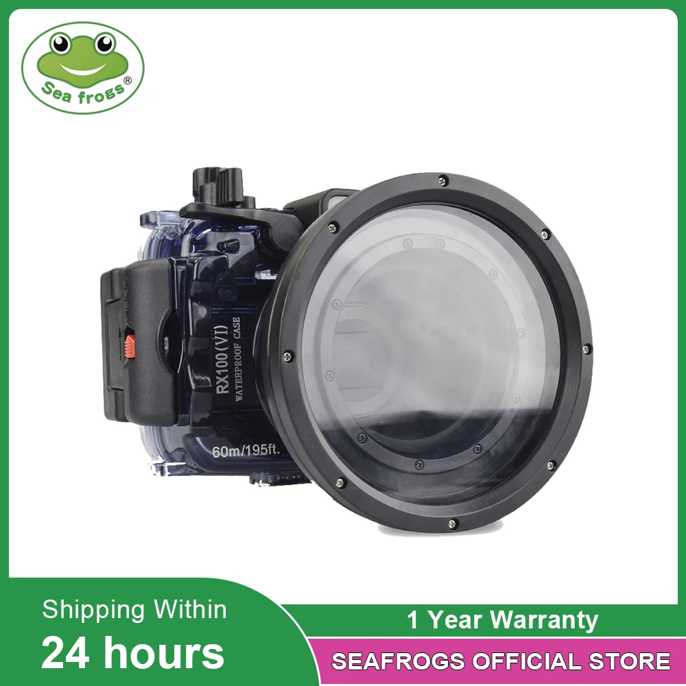 

Seafrogs Camera Waterproof Housing Underwater Case For Sony RX100 Mark 6 VI 60m Scuba Diving Photography Videography Accessory