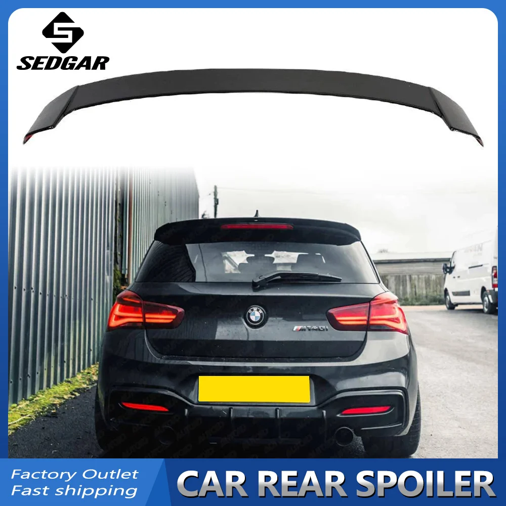 

F20 Rear Roof Spoiler Car Rear Trunk Lid Spoiler Wing Splitter Lip Carbon Fiber Look For BMW 1 Series 116i 120i 118i F20 2012-UP