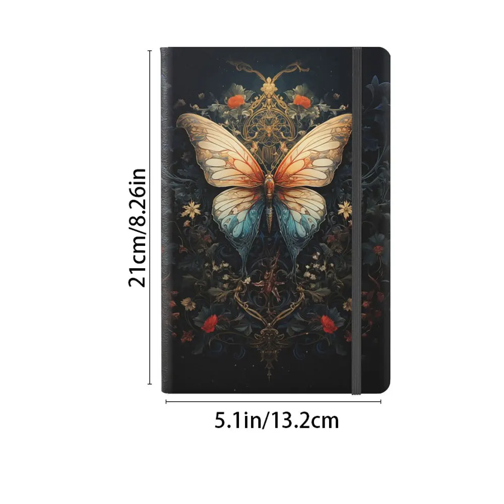 1pc Journal,Lined Hardcover ,Premium Thick Paper With Inner Pocket For Writing Note Taking Office School-Gothic Notebook