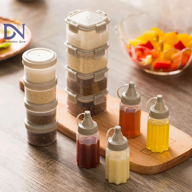 Mini Squeeze Bottle Salad Dressing Containers Outdoor Portable Barbecue Kitchen Tool
