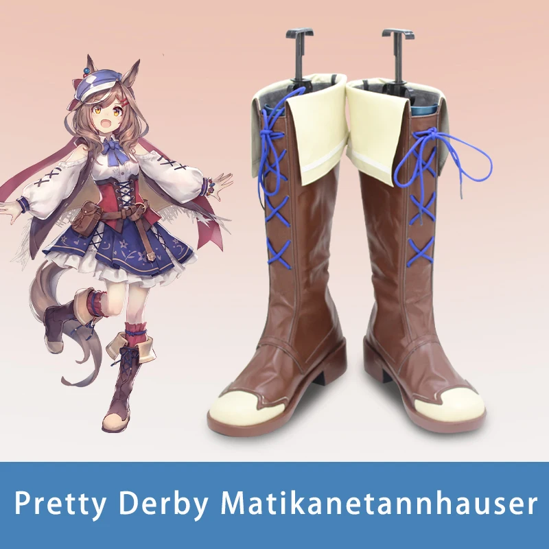 Gioco Pretty Derby Matikanetannhauser Scarpe Cosplay Stivali Omachi-chan Mambo Per Halloween Party Donne Adulte Uomini