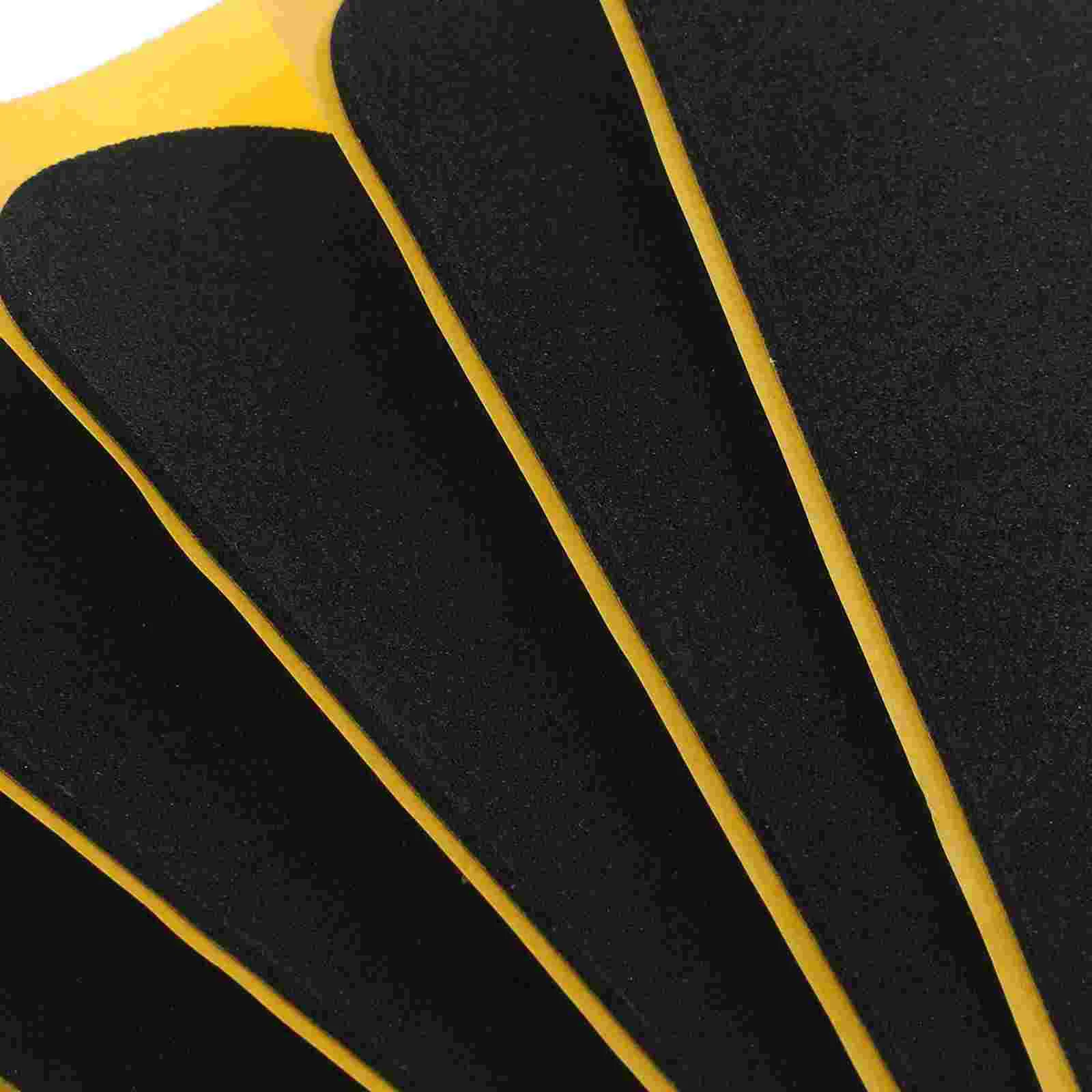 10 Pcs Finger Anti-slip Pad Skateboard Grip Tape Accessories Black For Fingerboards