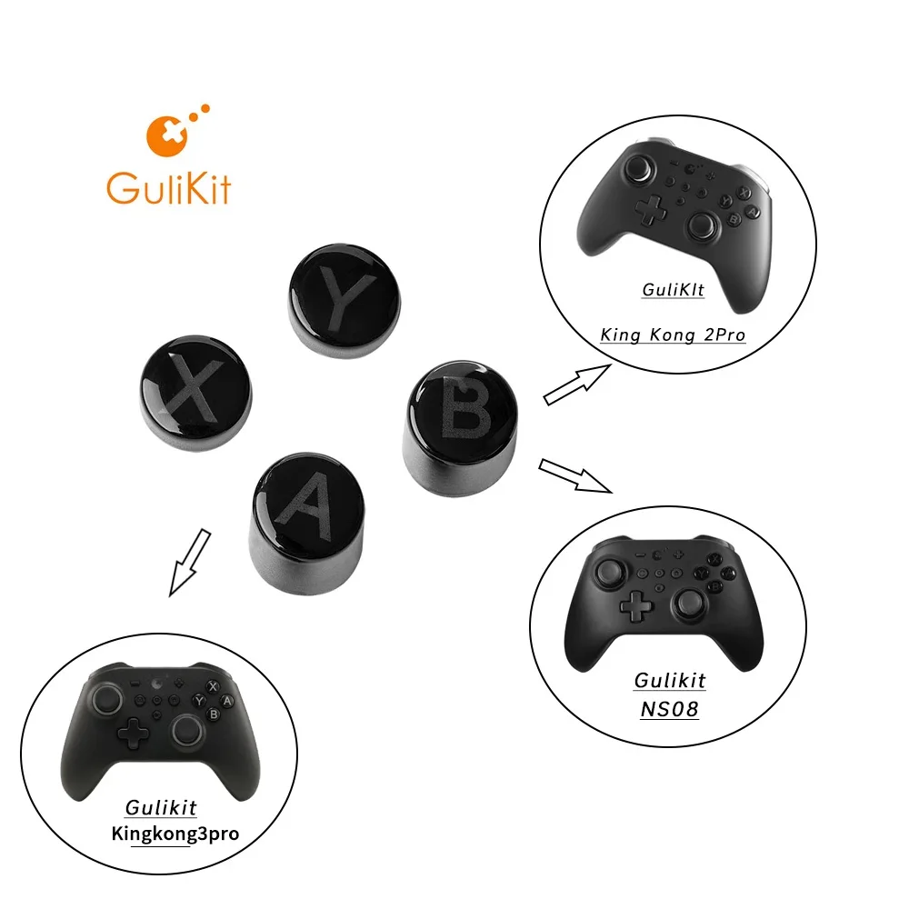 Gulikit PC layout keycap ปุ่ม NS33 NS32ชุดปุ่มกด KK แหวนซ่อมสำหรับ Kingkong2/2pro/3pro/3Max คอนโทรลเลอร์