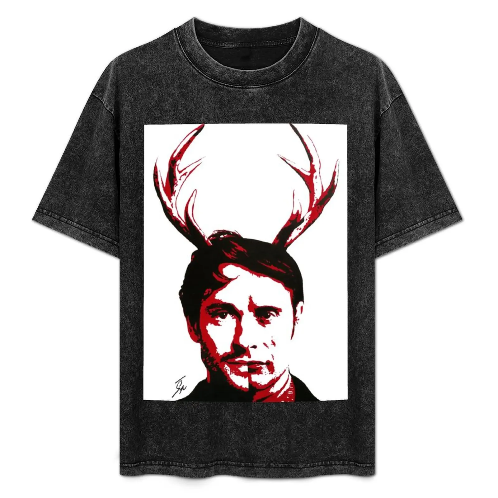 

Hannibal Lecter vs Will Graham T-Shirt Basic Crew Neck Short Sleeve Top