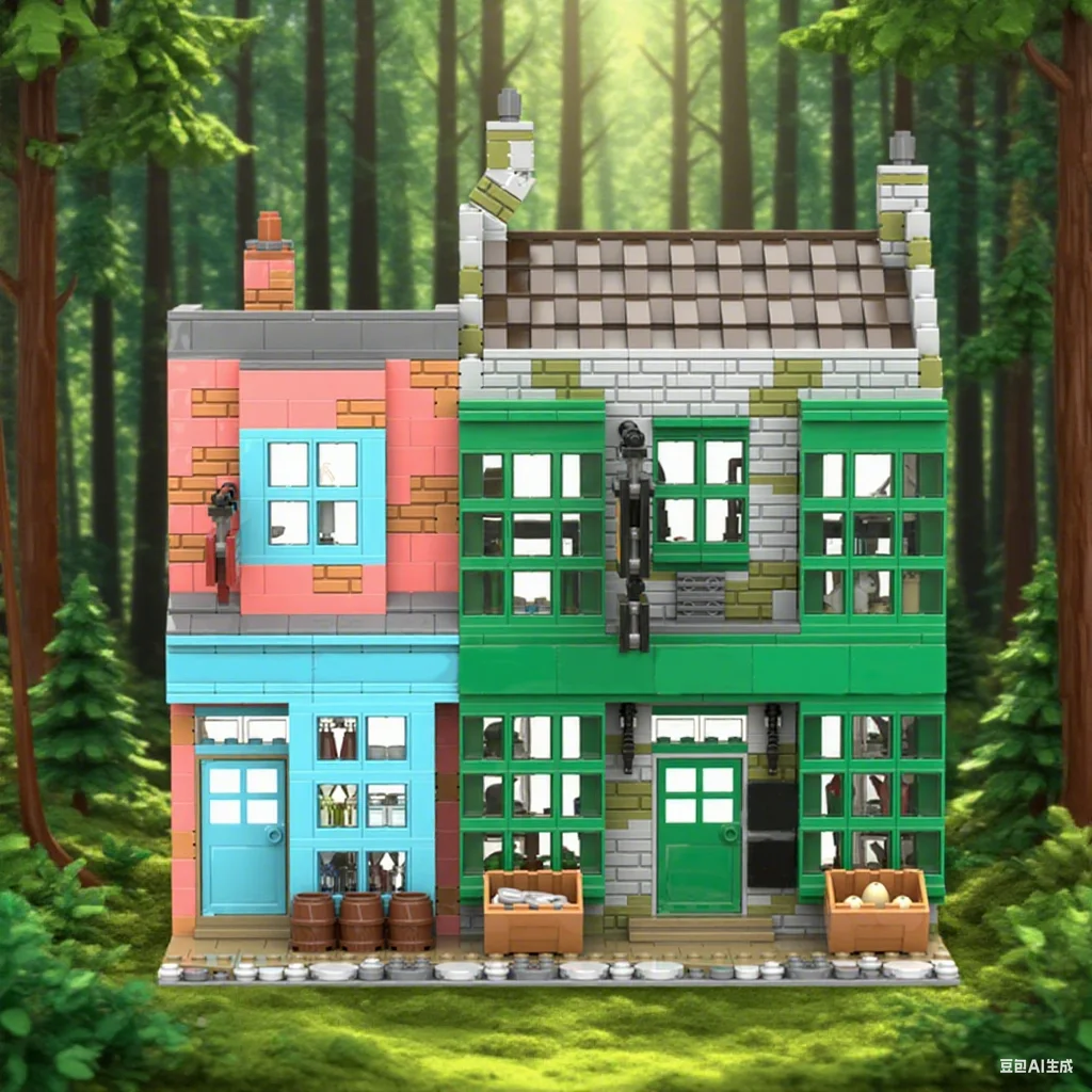 

1271pcs MOC Magical Menagerie & Apothecary DIY Model Building Blocks Birthday Toys Gift
