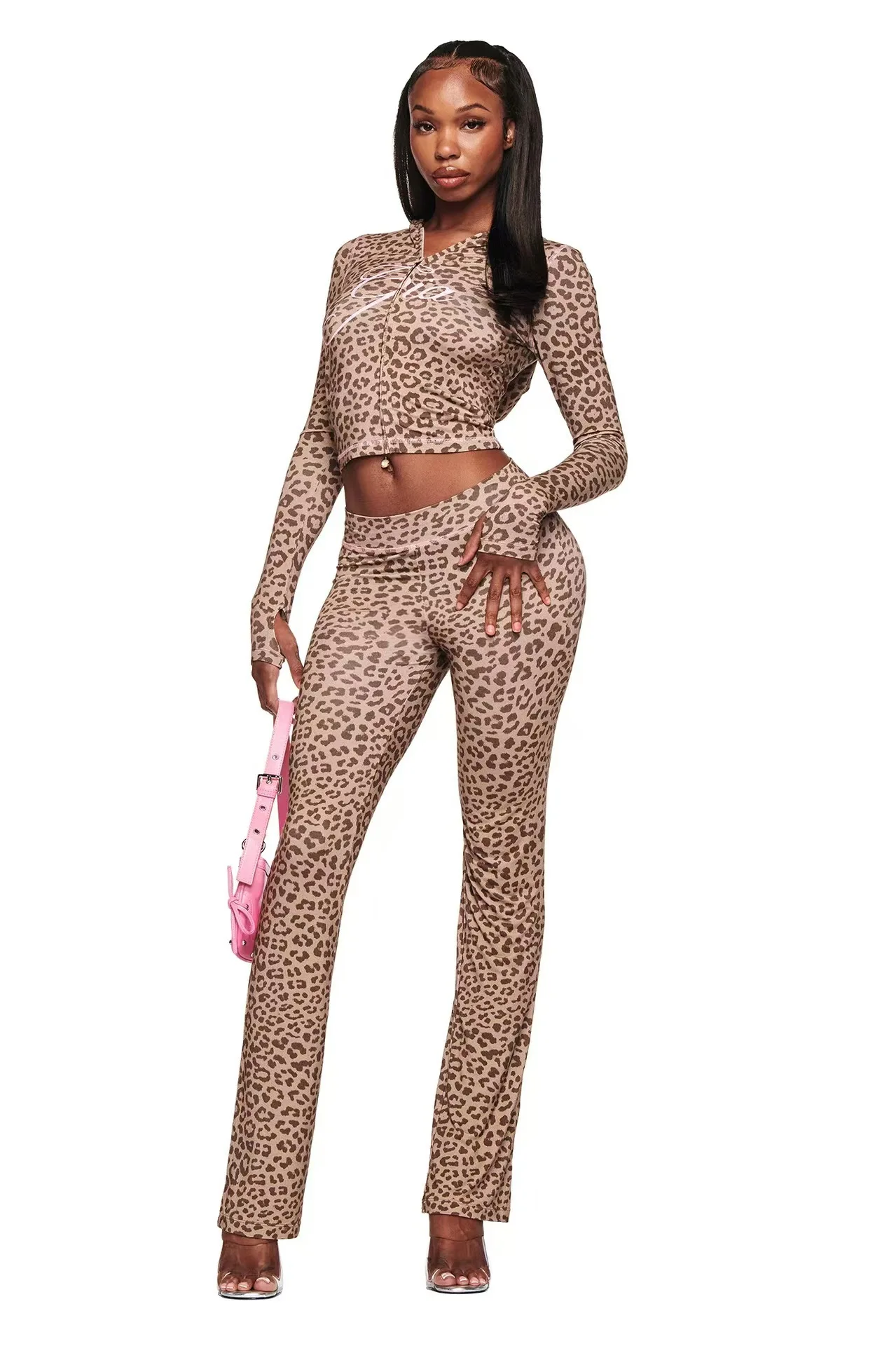 brownleopard pants
