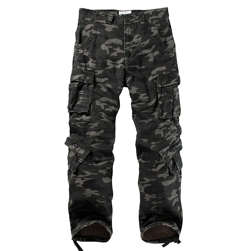 AKARMY Mens Casual Joggers Pants -  Camouflage Men's Cargo Pants Fashion Multi Pockets Tactical Combat Sweatpants Pants Casual