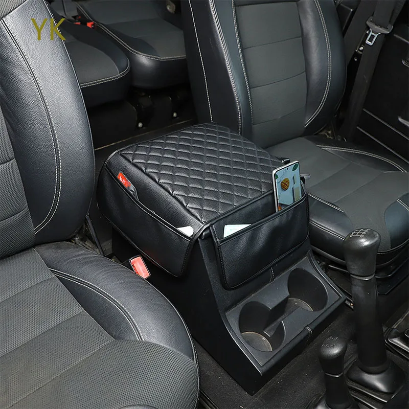 

Для Land Rover Defender 90 110 130 2004-2019 кожаный черный автомобильный центральный подлокотник, защитный чехол, автомобильные аксессуары