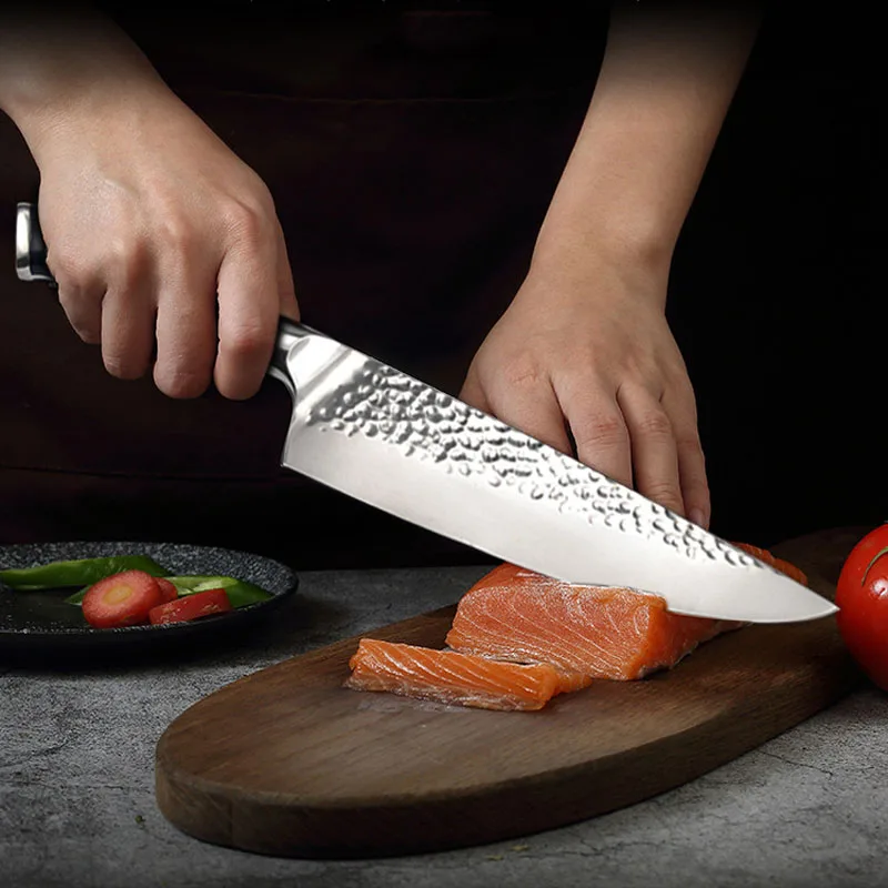 Kitchen Knives Ultra Sharp Professional Chefs Knife 8 Inch High Carbon German Stainless Steel Forged Blade Kitchen Knife