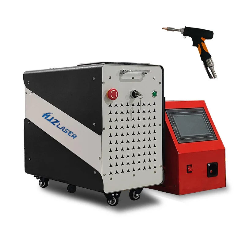 1500w Air-cooled Mobile Laser Welding Machine 4 In 1 With Portable Wire Feeder Machine