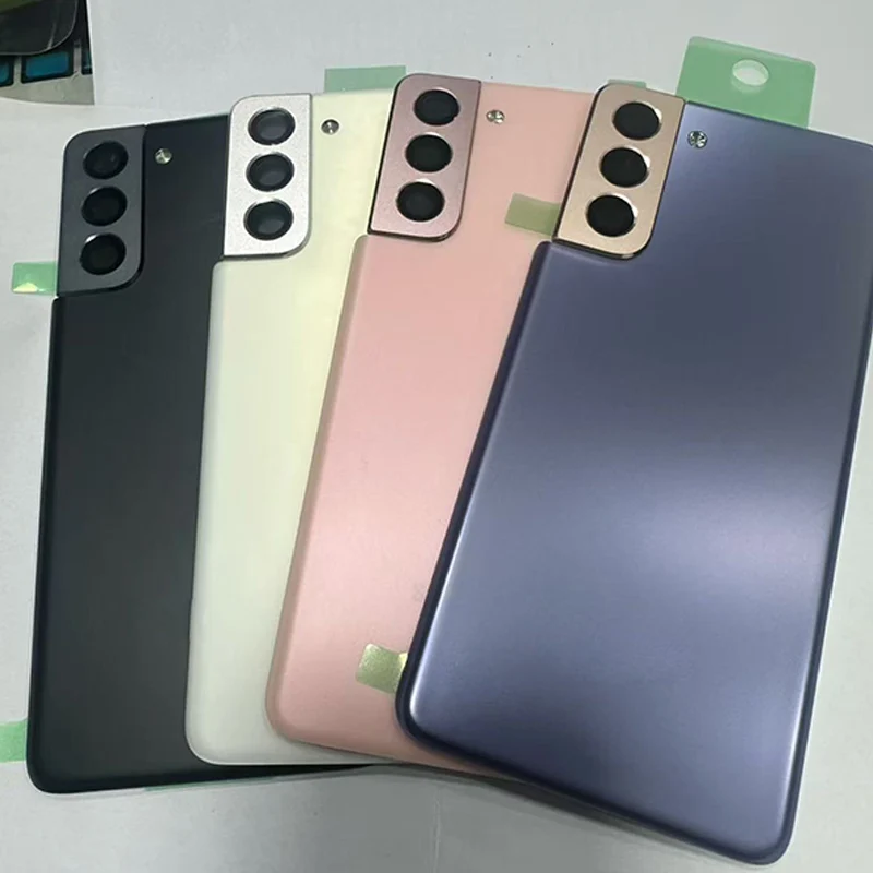 For Samsung Galaxy S21 5G SM-G991B G991B/DS G991U Back Cover Battery Case Rear Housing Replacement with Camera Lens