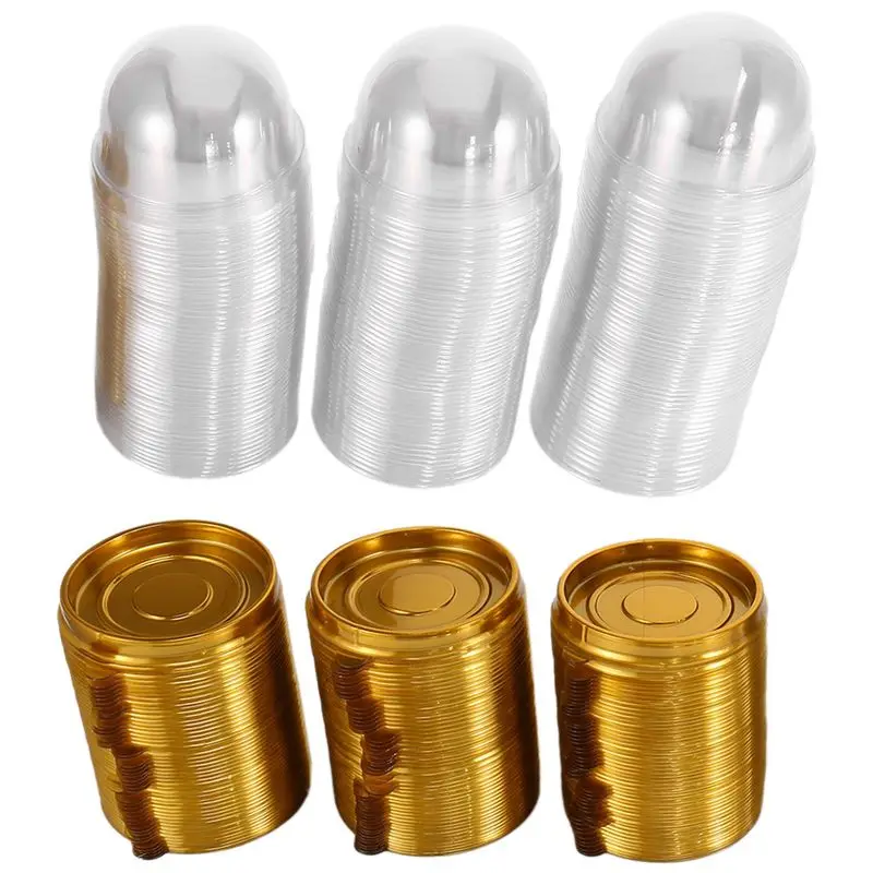 

Набор из 300 прозрачных пластиковых мини-коробочек AFOURT для капкейков, кексов и десертов, индивидуальные контейнеры-купола для маффинов