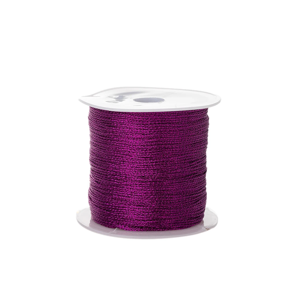 0,2mm/m Nylon Roségold Silber Perlen Faden Schnur Schnur für DIY Herstellung Armband Halskette hand gefertigte Makramee Bastel zubehör