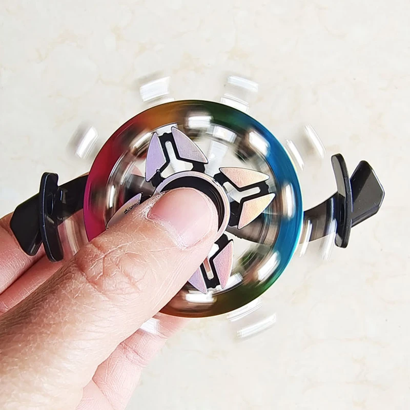 Abs apito fidget spinner anti-stress mão giratório giroscópio giratório giratório adulto dedo para crianças presente de natal