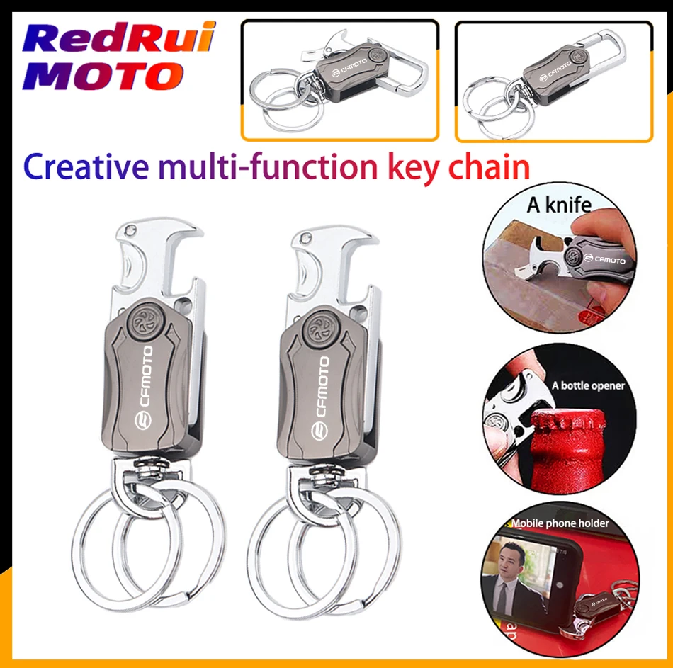 creative  Multifunction Key Ring Beer Opener Fidget Spinner Key chain For CFMOTO 150NK NK250SR 650 150 NK 250SR/400/250/MT/TR