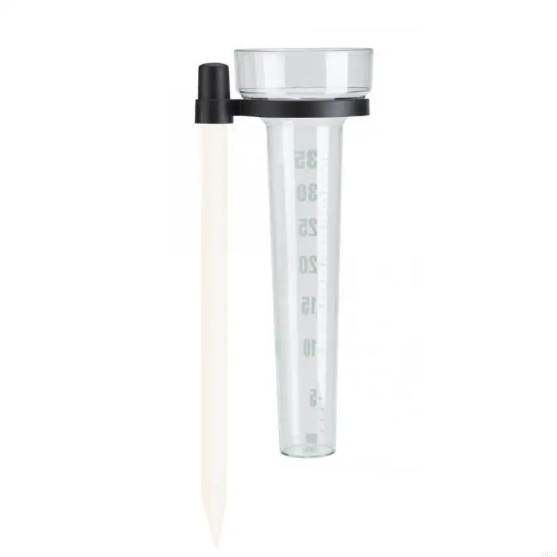 G92C 35mm Capacity Rain Gauge Measure Plastic Tube Udometer Easy to Read for Outdoor Garden Yard 9.5 inches