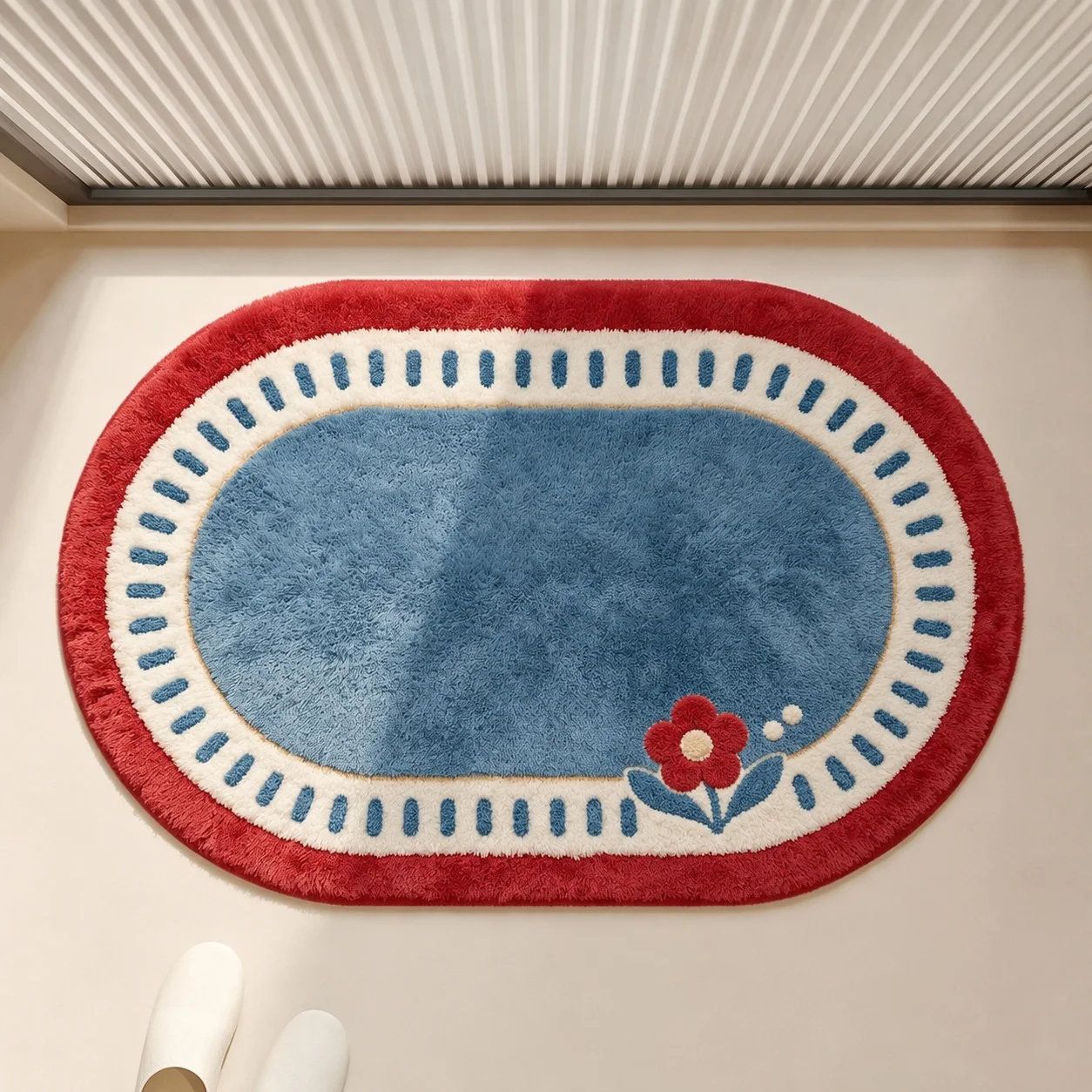 Roze aardbeien pluche badmat,  - Home Bathroom Carpet recensie en prijs