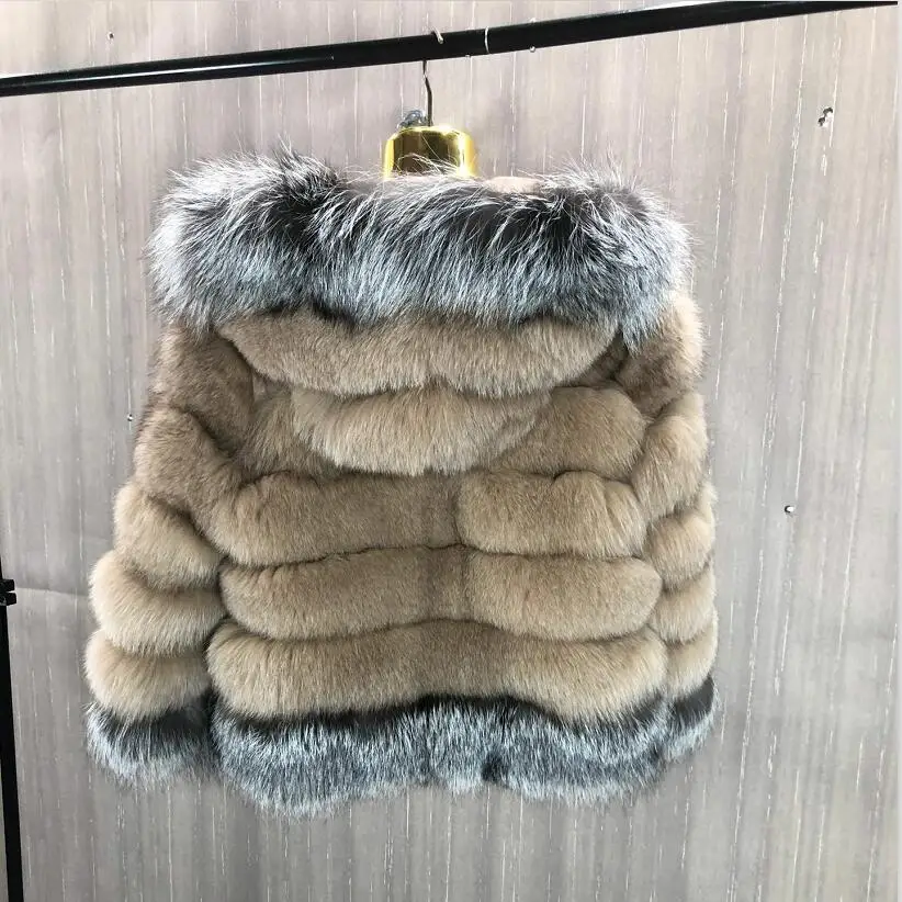 Women's Removable Natural Real Fox Fur Coat, Vest Jacket, Stylish and Thick, Warm, Winter