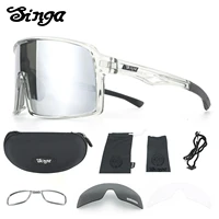 Gafas de sol para ciclismo, gafas para bicicleta, gafas deportivas oscuras, gafas para ciclismo singa, lentes polarizadas negras, gafas para bicicleta al aire libre