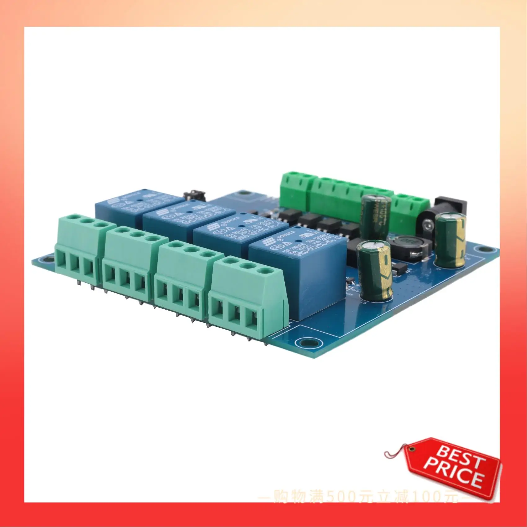 

ABNR Modbus Rtu 4-канальный релейный модуль Вход 485 Ttl Uart Связь 4-канальный вход Релейный модуль 7-24 В
