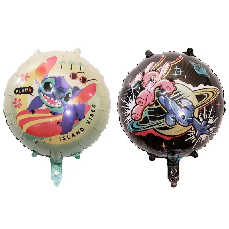 10Pcs 18inch Lilo & Stitch Cute Cartoon Foil Helium Balloon Air Globos Birthday Party Decoration Baby Shower Supplies Toys Gift