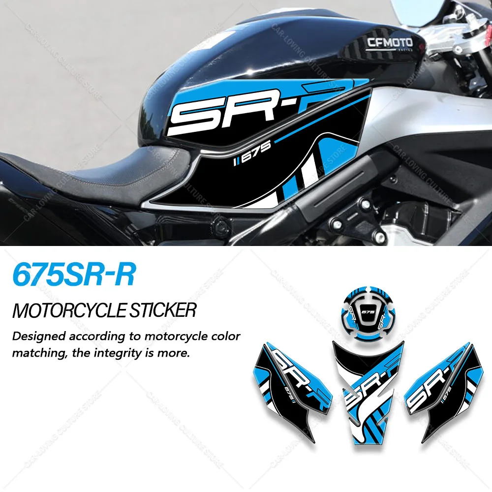 

For CF 675SR-R 675SR-R Motorcycle Accessories 3D Gel Tank Pad Protector Decal Stickers Kit Epoxy Resin Waterproof Sticker