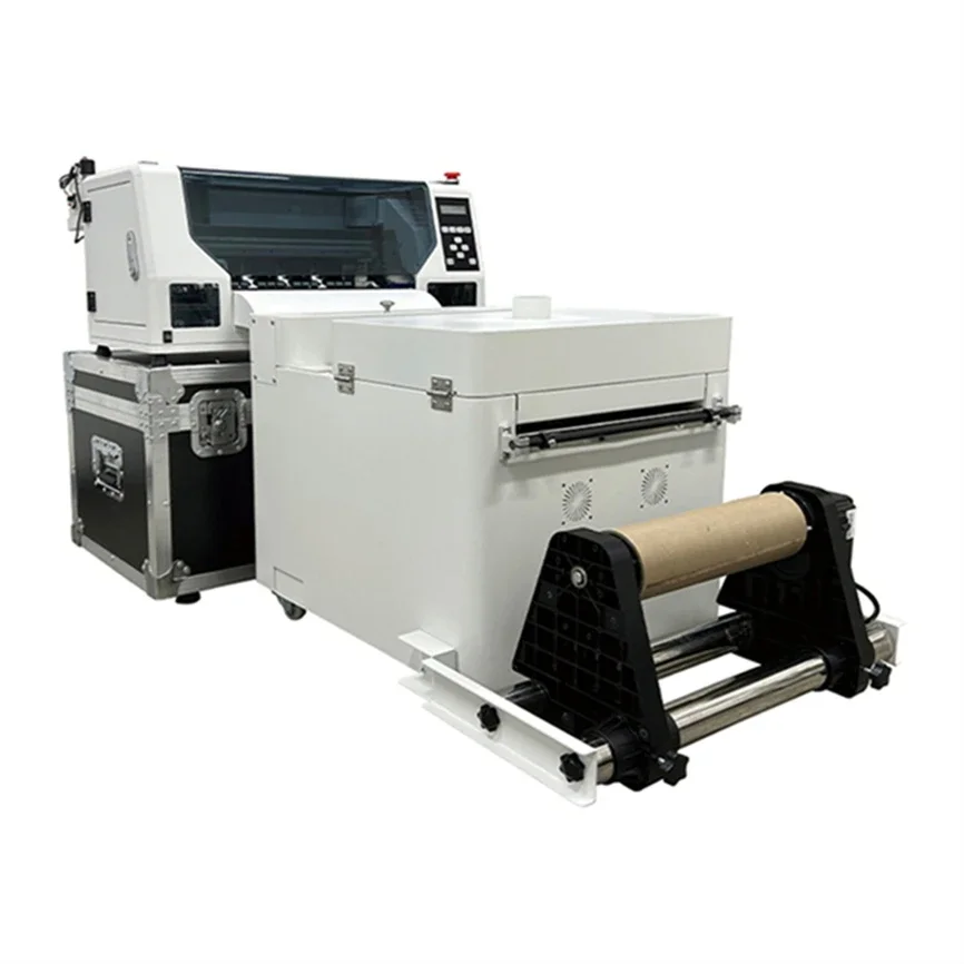 Roll to roll pet film a3 dtf printer xp600 with shaker oven and white ink 30cm 60cm dtf printer printing machine for t-shirt