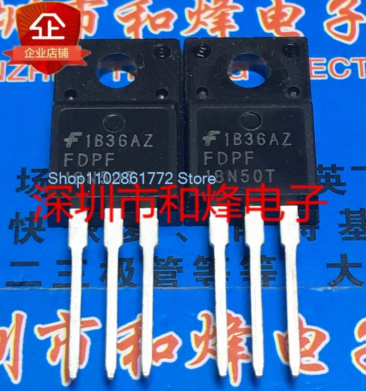 (10PCS/LOT) FDPF18N50T  TO-220F 500V 18A