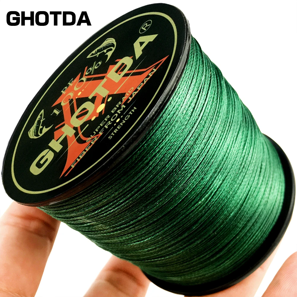 GHOTDA Brand 300M 4Strand Japan Multifilament 100% PE Braided Fishing Line 10LB To 80LB