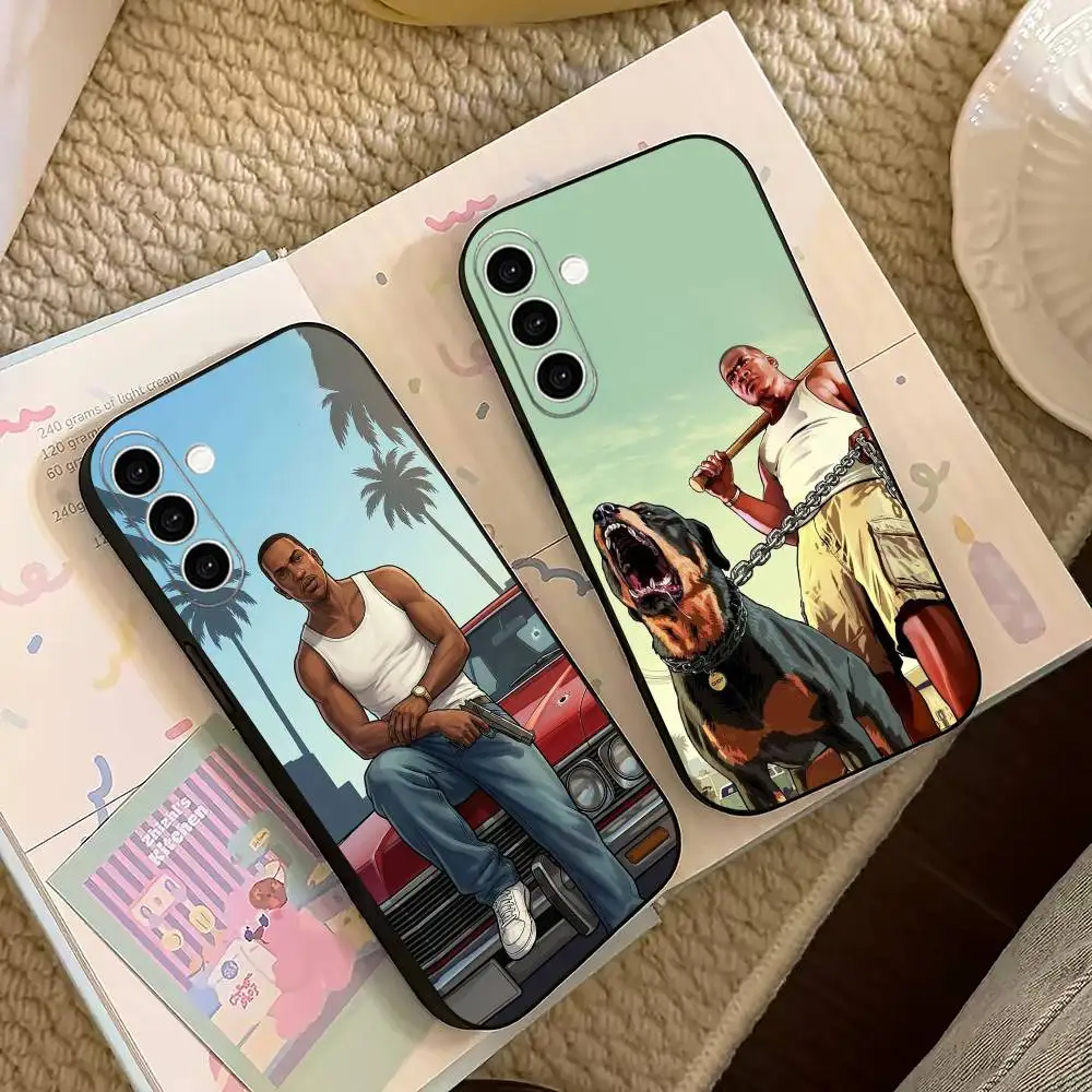 

GTAV Mens Fave Game Phone Case For Samsung Galaxy A73,A72,A71,A70,A53,A52,A51,Others Soft Black Cover