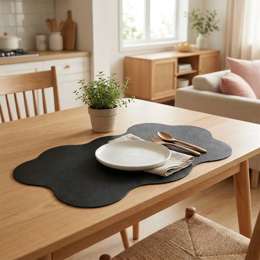 Cute Irregular Cloud Shaped Desk Pad Non-Slip Versatile Anti Slip Mouse Pad Quick-Drying Absorbent Desktop Cover Home