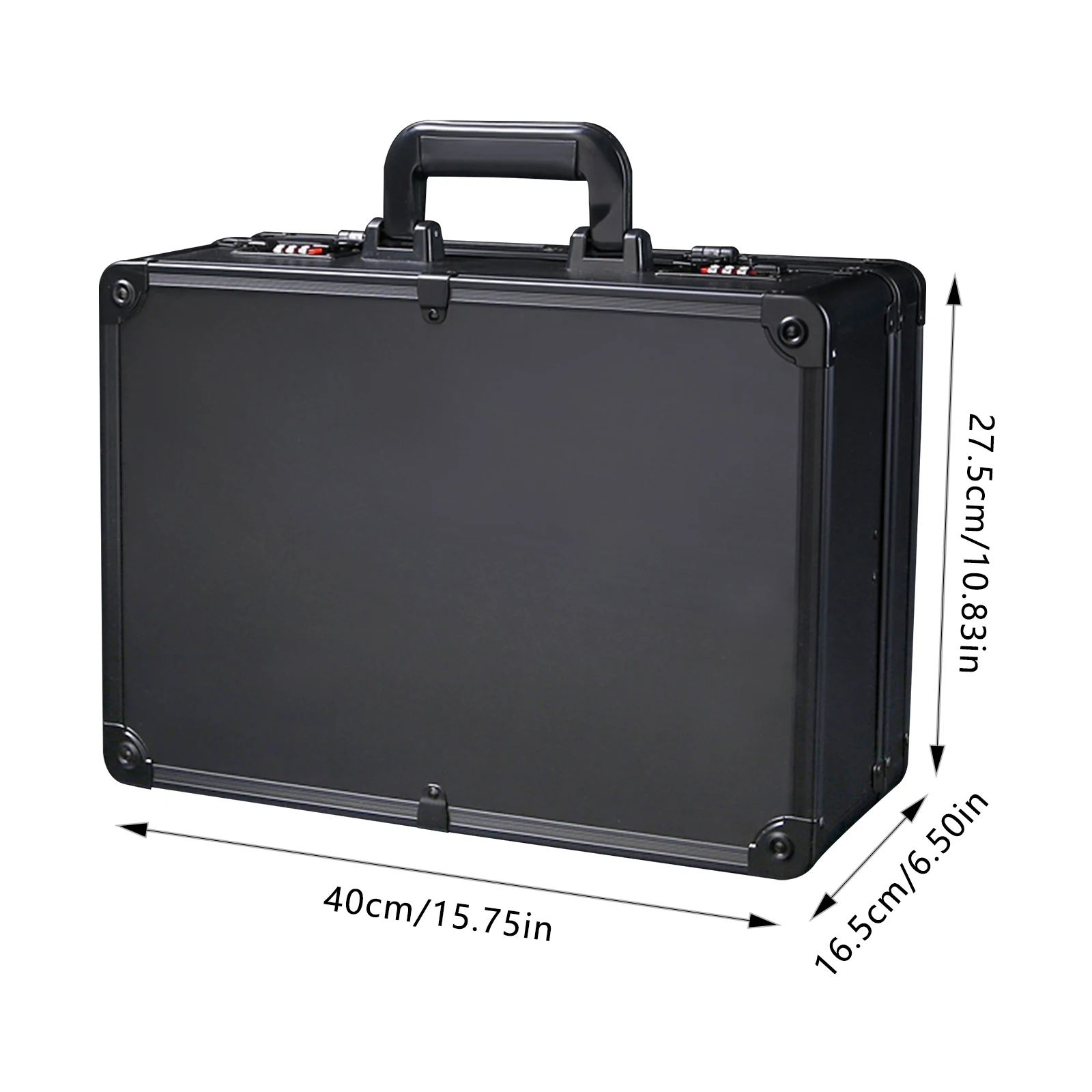 プロ用ヘアスタイリングツールボックス ブラック - ポータブル大容量スタイリストケース（ハサミ、トリマー、スタイリングツール用）（HB-HSLT-237）