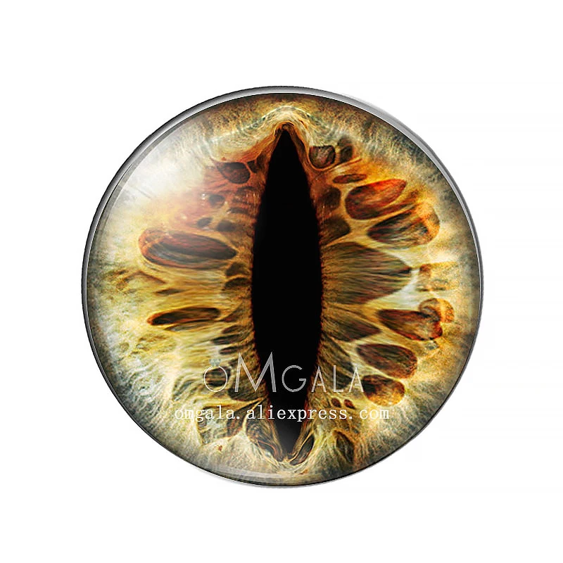 10pcs/lot 10mm/12mm/14mm/16mm/18mm/20mm/25mm Animal Cat Dragon Eyes Handmade Photo Round Glass Cabochons Jewelry Accessories