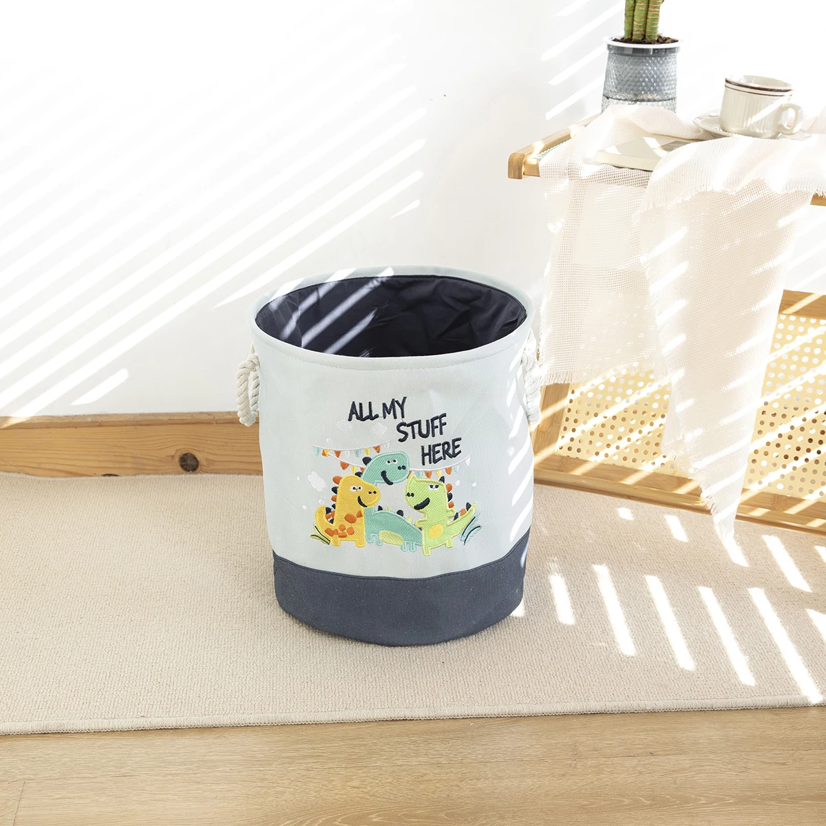 

1PC Cartoon Pattern Foldable Storage Basket, Living Room, Bedroom, Study Room, Clothes, Toys, Sundries and Other Items Storage