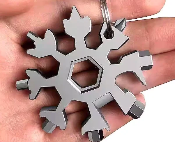 Multifunctional snowflake wrench multi-purpose inner hexagonal high carbon steel portable snowflake wrench hand tool