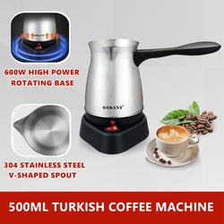 Portable Turkey Coffee Maker Italian Mocha Pot Coffee Tea Milk  Heating Cooker Greek Turkish Coffee Machine for Household Office