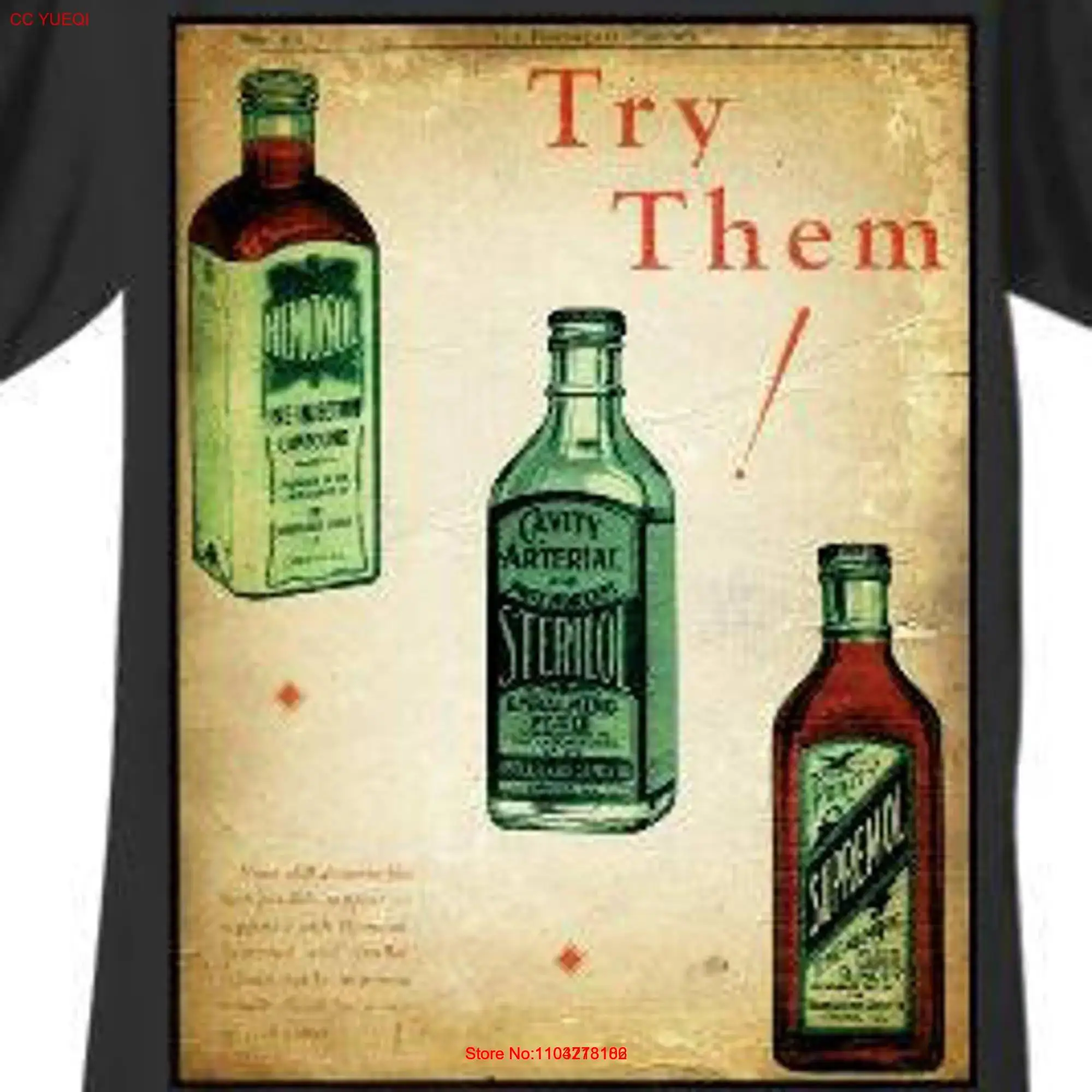 Try Them Embalming Fluids in Bottles T Shirt long or short sleeves