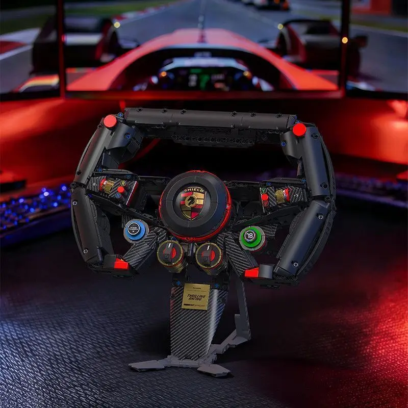 

1221PCS Formula Racing Supercar Elite Steering Wheel MOC Building Blocks Technical Model DIY Assembly Toys Gifts for Adults