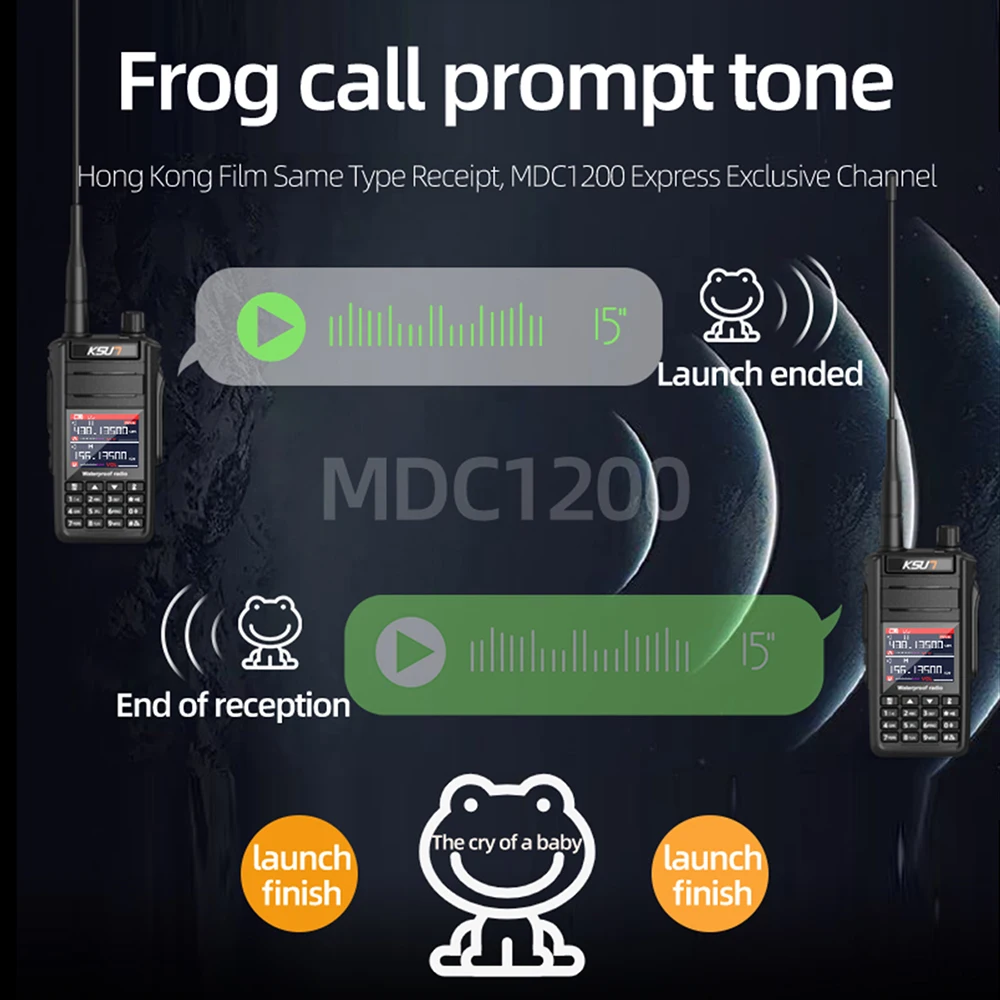 Wholesale Custom UV65P IP68 10W UHF VHF Dual Band 144-520MHz FM Radio Air Band Transceiver Walkie Talkie Communicator