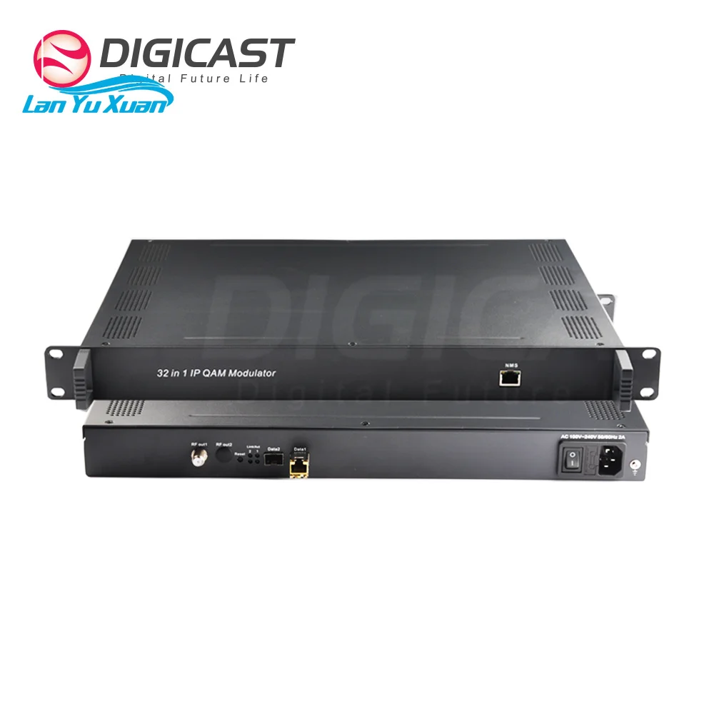 CATV Headend Equipment System IP to 16 32 DVB C Modulator Multi-service IP Processor  IP QAM  Modulator