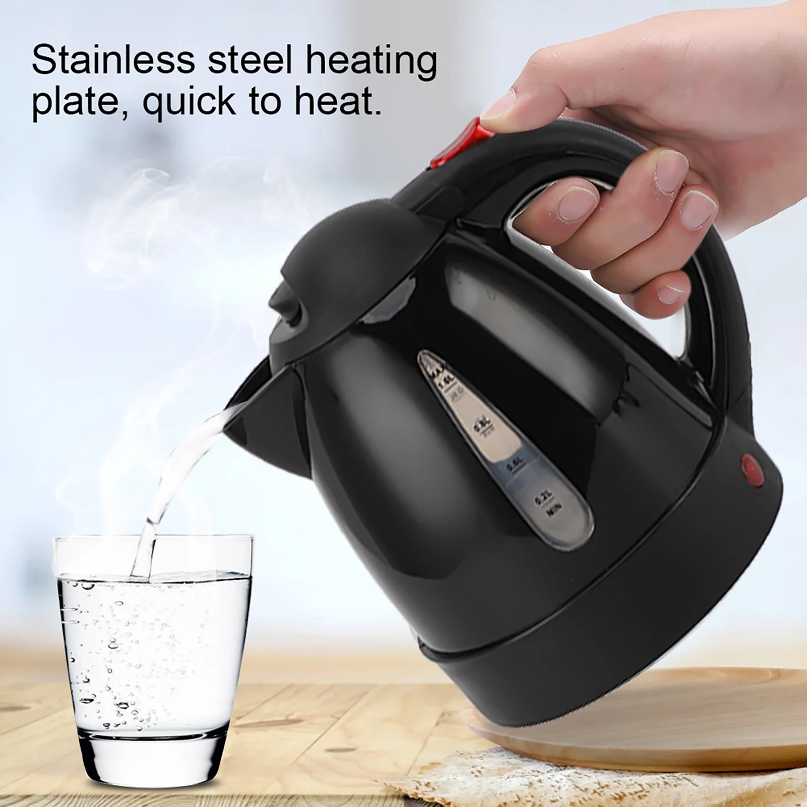 

250 Вт портативный автомобильный электрический чайник с прикуривателем дорожное путешествие 24 В грузовик с подогревом воды чайник кофе автоматическое отключение 1000 мл