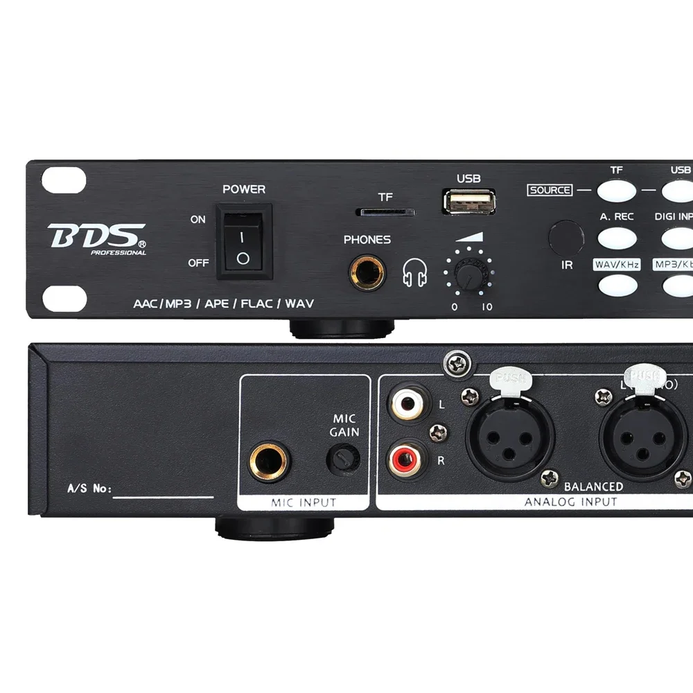 BDS RI-99MK2 Rack USB TF Digital Recorder Audio Recorder Player for Conference Performance Recording